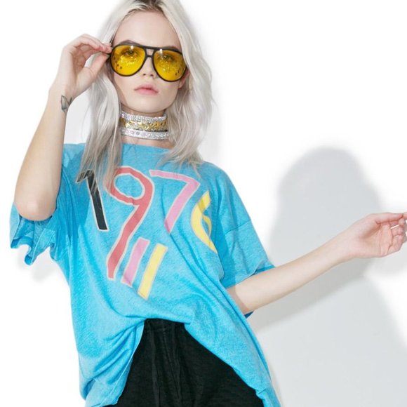 Dolls Kill Tops - Wildfox Couture X Dolls Kill 1976 Manchester tee